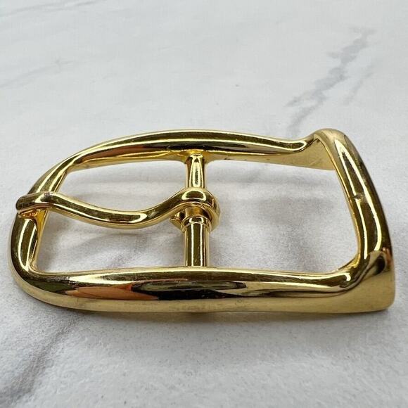 Vintage Gold Tone Simple Basic Belt Buckle for up to 1 Inch Belt - Picture 3 of 9